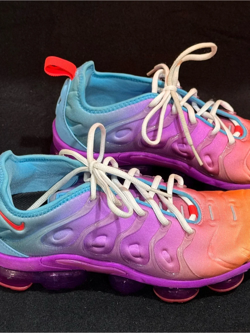 Nike womens Gradient Orange to Purple Athletic Shoes